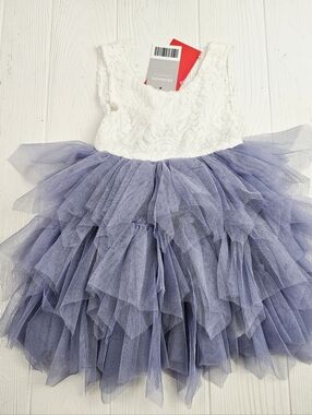 2Bunnies Girls' 24M Peony Lace Tiered Sleeveless Dress